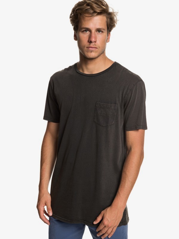 quiksilver, False Face Society Pocket Tee, BLACK (kvj0) 0 False Face Society Pocket Tee Black EQYZT05216 Quiksilver