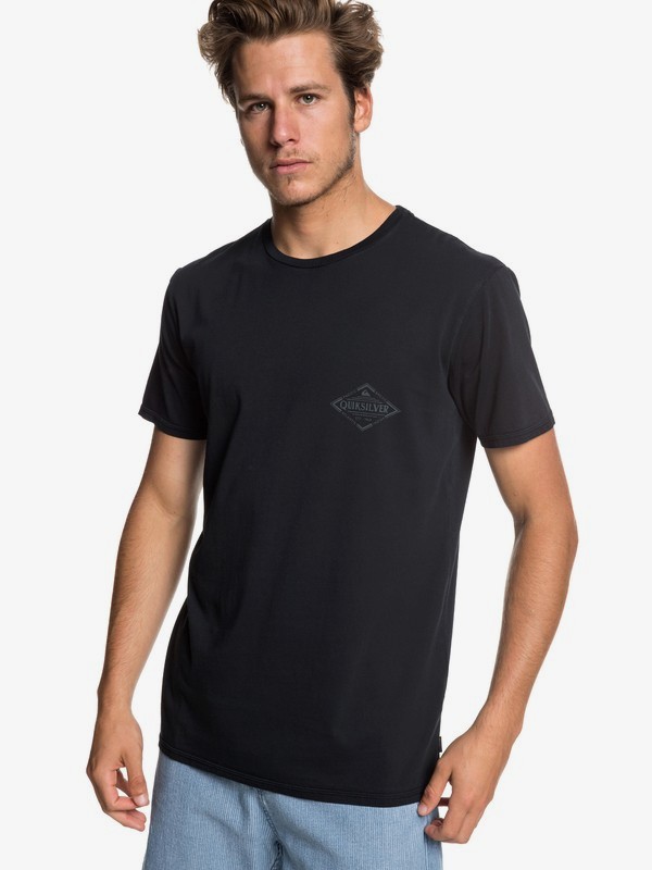 quiksilver, Vibed - Camiseta para Hombre, BLACK (kvj0) 0 Vibed - Camiseta para Hombre Negro EQYZT05222 Quiksilver
