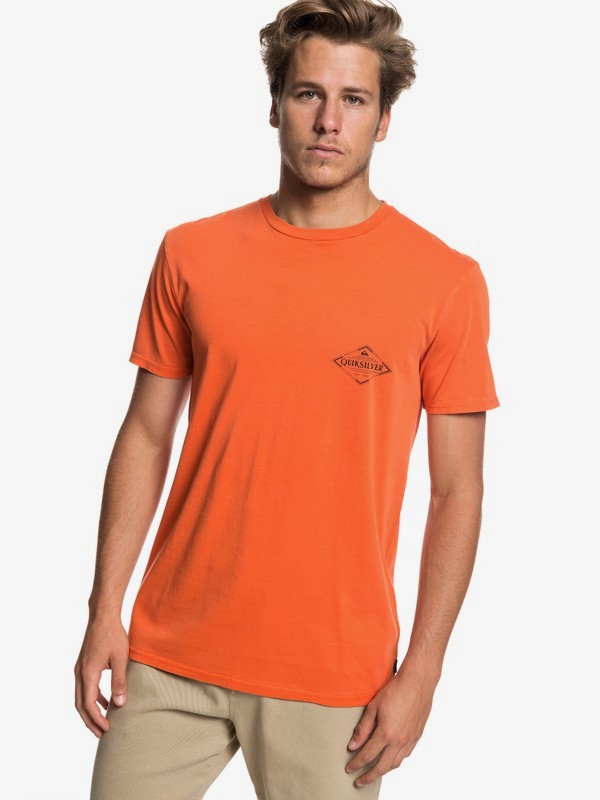 quiksilver, Vibed - Camiseta para Hombre, ORANGE RUST (nnc0) 0 Vibed - Camiseta para Hombre Naranja EQYZT05222 Quiksilver