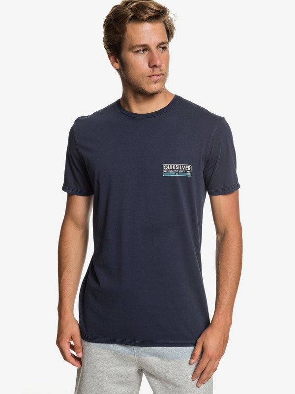quiksilver, Paddle Forward Tee, BLUE NIGHTS (bst0) 0 Paddle Forward Tee Blue EQYZT05223 Quiksilver