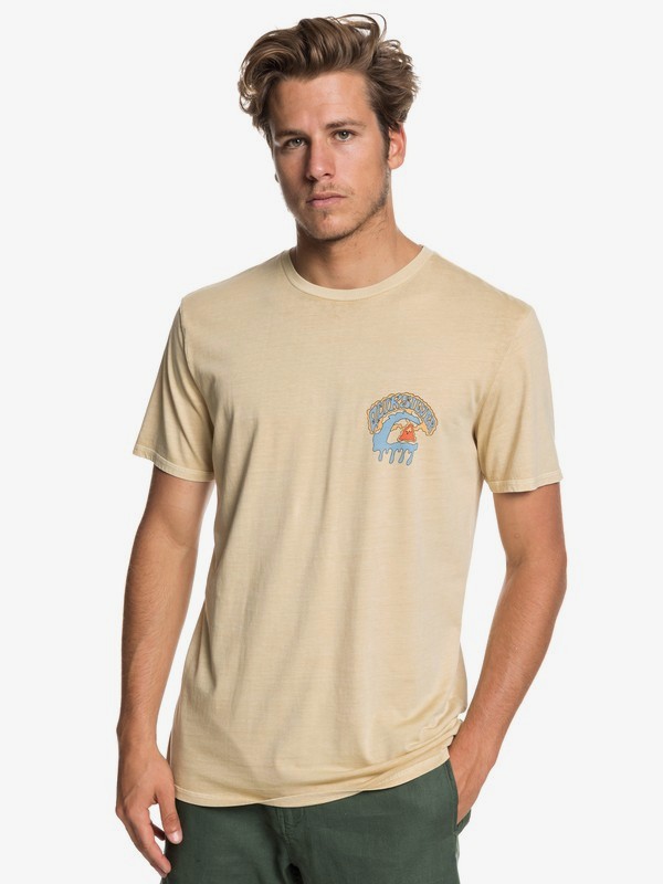 quiksilver, Phantasy Land - T-Shirt for Men, WARM SAND (tgs0) 0 Phantasy Land - T-Shirt for Men Beige EQYZT05224 Quiksilver