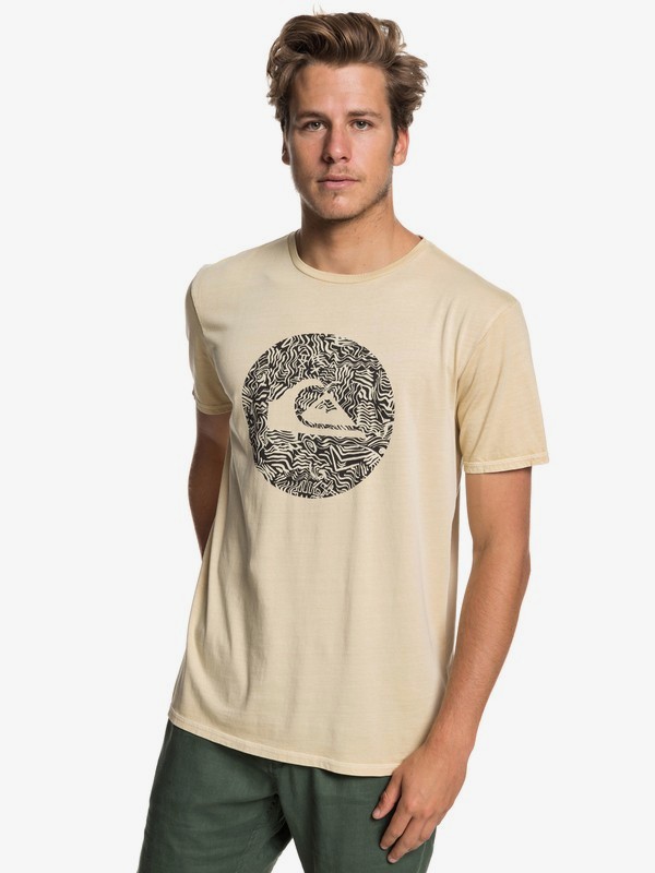 quiksilver, Quik Circled - Camiseta para Hombre, WARM SAND (tgs0) 0 Quik Circled - Camiseta para Hombre Beige EQYZT05227 Quiksilver