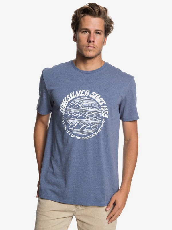 quiksilver, Good Arvo Tee, BIJOU BLUE HEATHER (bngh) 0 Good Arvo Tee Blue EQYZT05228 Quiksilver