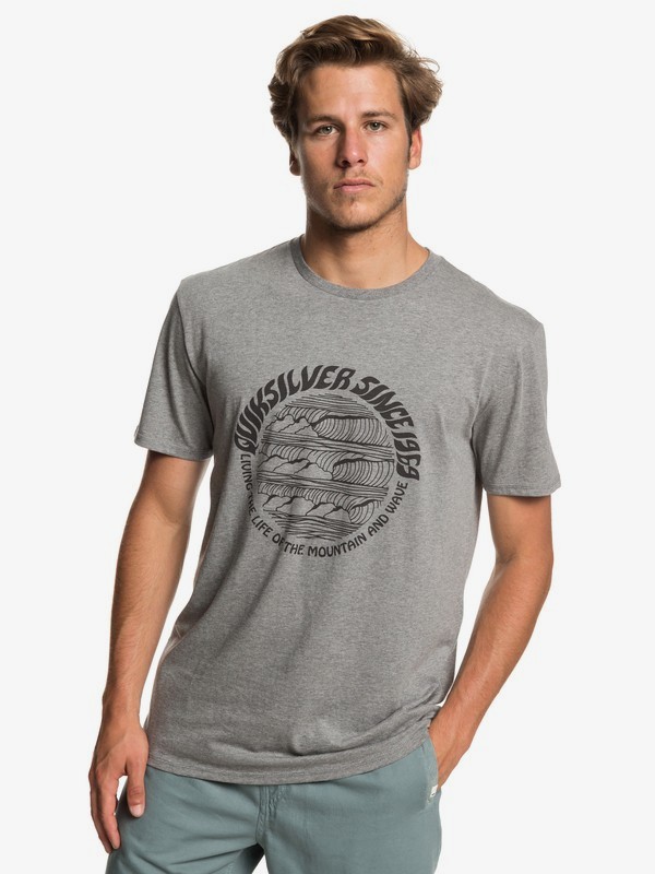 quiksilver, Good Arvo Tee, QUIET SHADE HEATHER (kzeh) 0 Good Arvo Tee Black EQYZT05228 Quiksilver