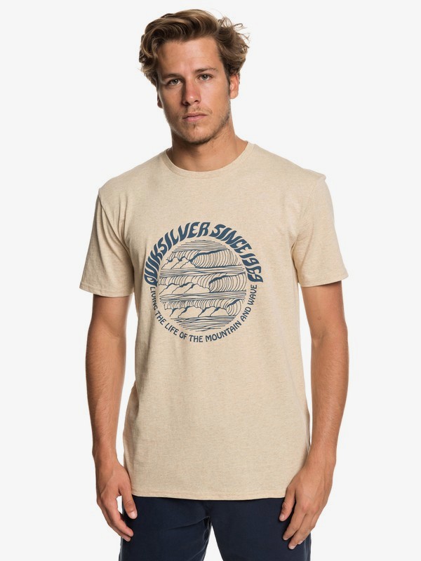 quiksilver, Good Arvo Tee, WARM SAND HEATHER (tgsh) 0 Good Arvo Tee Beige EQYZT05228 Quiksilver