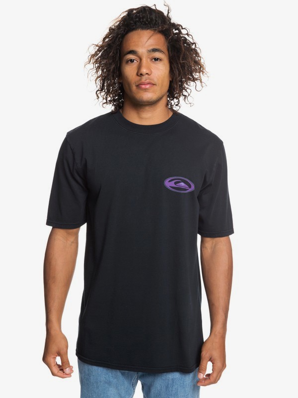 quiksilver, Cosmic Patient - T-Shirt for Men, BLACK (kvj0) 0 Cosmic Patient - T-Shirt for Men Black EQYZT05245 Quiksilver