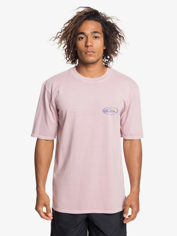 quiksilver, Cosmic Patient - T-Shirt for Men, KEEPSAKE LILAC (mgm0) 0 Cosmic Patient - T-Shirt for Men Pink EQYZT05245 Quiksilver