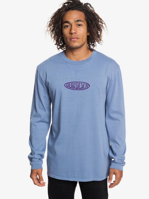 quiksilver, Gliding Light Long Sleeve Tee, STONE WASH (bkj0) 0 Gliding Light Long Sleeve Tee Blue EQYZT05253 Quiksilver
