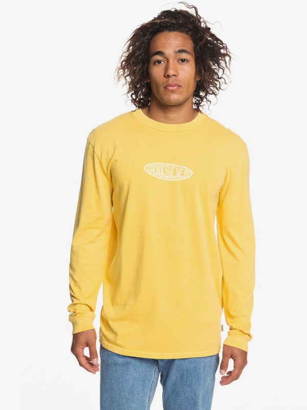 quiksilver, Gliding Light Long Sleeve Tee, AMBER YELLOW (nha0) 0 Gliding Light Long Sleeve Tee Orange EQYZT05253 Quiksilver