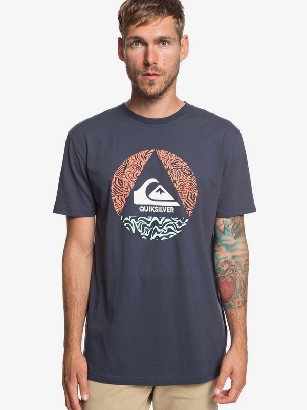 quiksilver, Ca Plane Pour Moi - Camiseta para Hombre, BLUE NIGHTS (bst0) 0 Ca Plane Pour Moi - Camiseta para Hombre Azul EQYZT05256 Quiksilver