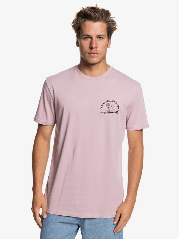 quiksilver, Kid Atypical - T-Shirt for Men, KEEPSAKE LILAC (mgm0) 0 Kid Atypical - T-Shirt for Men Pink EQYZT05258 Quiksilver