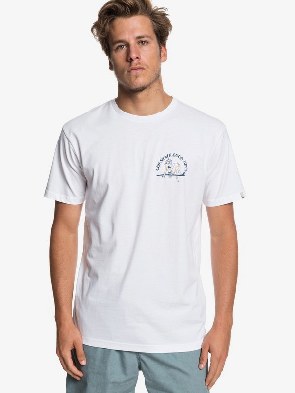 quiksilver, Kid Atypical - T-Shirt for Men, WHITE (wbb0) 0 Kid Atypical - T-Shirt for Men White EQYZT05258 Quiksilver