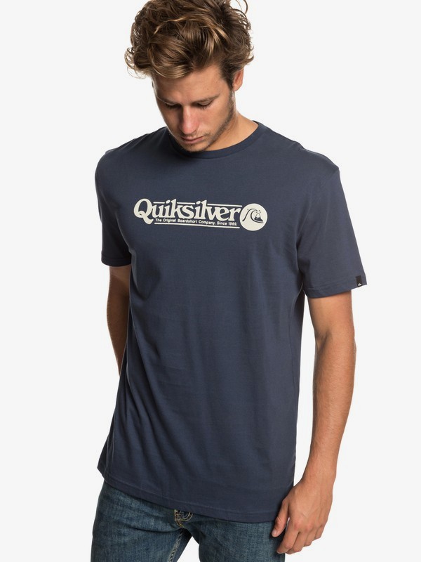 quiksilver, Art Tickle - T-Shirt for Men, BLUE NIGHTS (bst0) 0 Art Tickle - T-Shirt for Men Blue EQYZT05259 Quiksilver