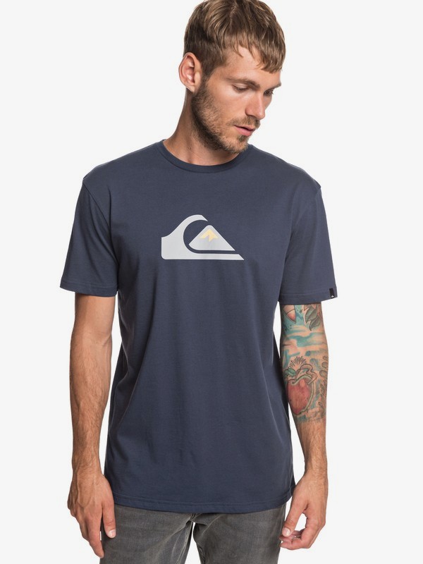 quiksilver, M And W - T-Shirt for Men, BLUE NIGHTS (bst0) 0 M And W - T-Shirt for Men Blue EQYZT05262 Quiksilver