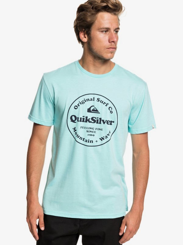 quiksilver, Secret Ingredient - Camiseta para Hombre, AQUA SPLASH (bzg0) 0 Secret Ingredient - Camiseta para Hombre Azul EQYZT05265 Quiksilver