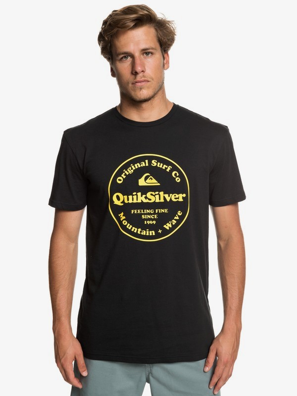 quiksilver, Secret Ingredient - Camiseta para Hombre, BLACK (kvj0) 0 Secret Ingredient - Camiseta para Hombre Negro EQYZT05265 Quiksilver