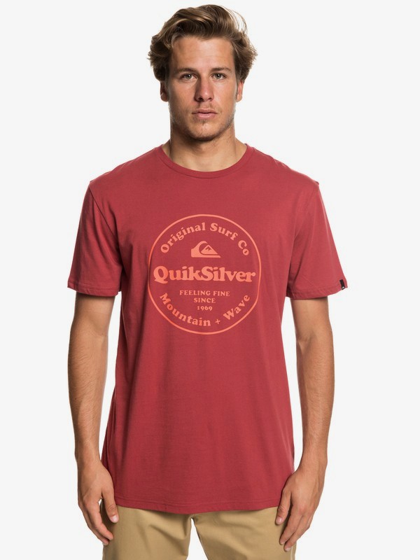 quiksilver, Secret Ingredient - Camiseta para Hombre, BRICK RED (rqn0) 0 Secret Ingredient - Camiseta para Hombre Rojo EQYZT05265 Quiksilver