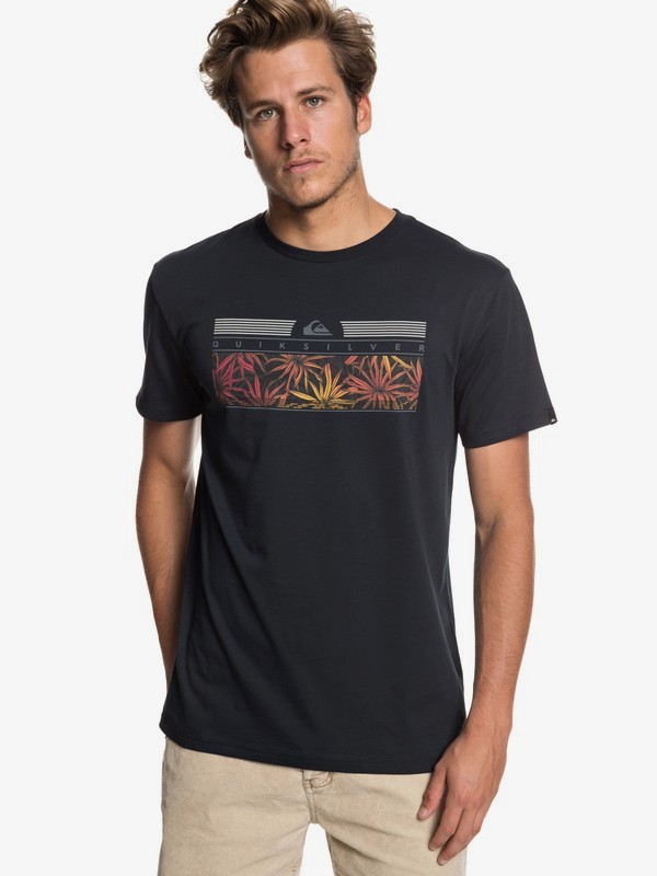 quiksilver, Футболка The Jungle, BLACK (kvj0) 0 Футболка The Jungle Черный EQYZT05267 Quiksilver