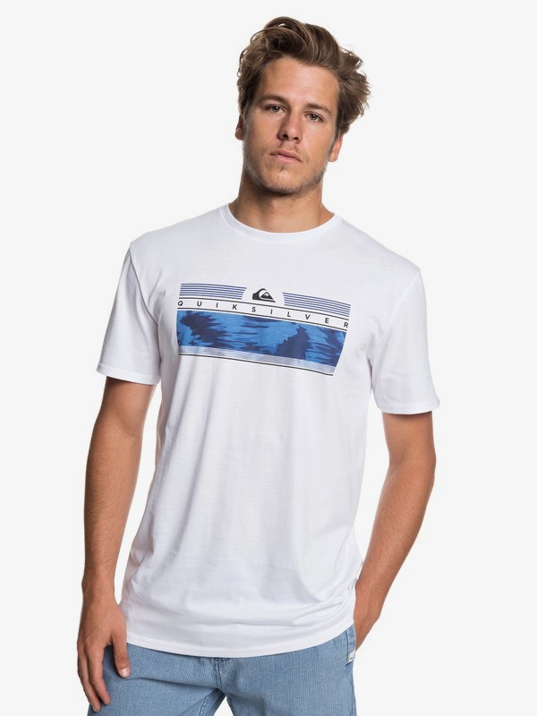 quiksilver, The Jungle - Camiseta para Hombre, WHITE (wbb0) 0 The Jungle - Camiseta para Hombre Blanco EQYZT05267 Quiksilver