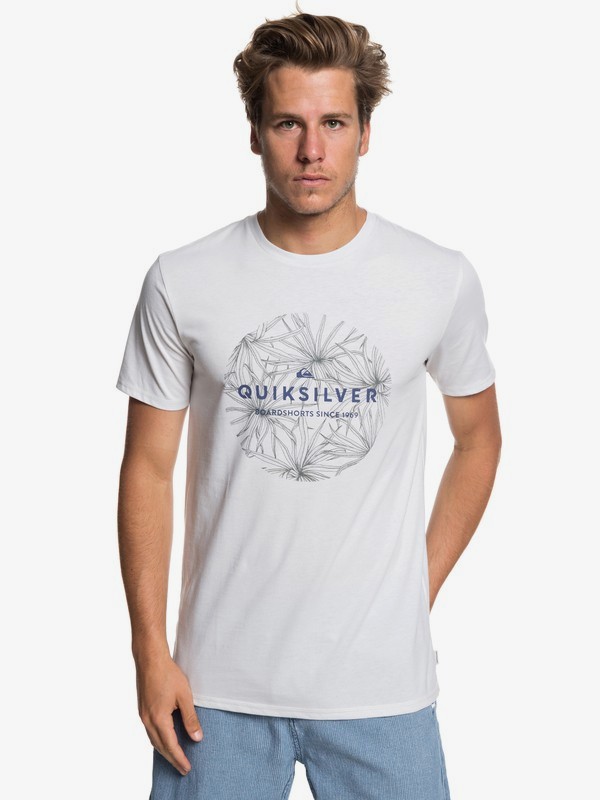 quiksilver, Футболка Classic Bob, GARDENIA HEATHER (wbyh) 0 Футболка Classic Bob Белый EQYZT05278 Quiksilver
