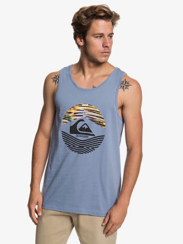 quiksilver, Stamped - Vest for Men, STONE WASH (bkj0) 0 Stamped - Vest for Men Blue EQYZT05288 Quiksilver