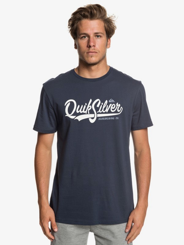 quiksilver, Quik Pool - T-Shirt for Men, BLUE NIGHTS (bst0) 0 Quik Pool - T-Shirt for Men Blue EQYZT05293 Quiksilver