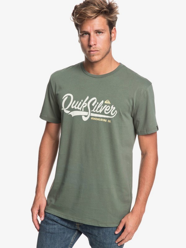 quiksilver, Quik Pool - Camiseta para Hombre, THYME (cqy0) 0 Quik Pool - Camiseta para Hombre Marron EQYZT05293 Quiksilver