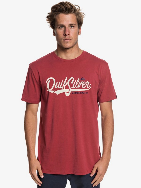 quiksilver, Quik Pool - T-Shirt for Men, BRICK RED (rqn0) 0 Quik Pool - T-Shirt for Men Red EQYZT05293 Quiksilver