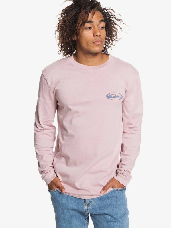 quiksilver, Cosmic Patient - Camiseta de Manga Larga para Hombre, KEEPSAKE LILAC (mgm0) 0 Cosmic Patient - Camiseta de Manga Larga para Hombre Rosa EQYZT05299 Quiksilver