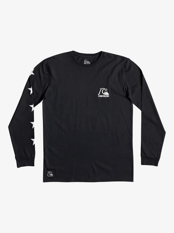quiksilver, Echo Star Long Sleeve Tee, BLACK (kvj0) 0 Echo Star Long Sleeve Tee Black EQYZT05345 Quiksilver