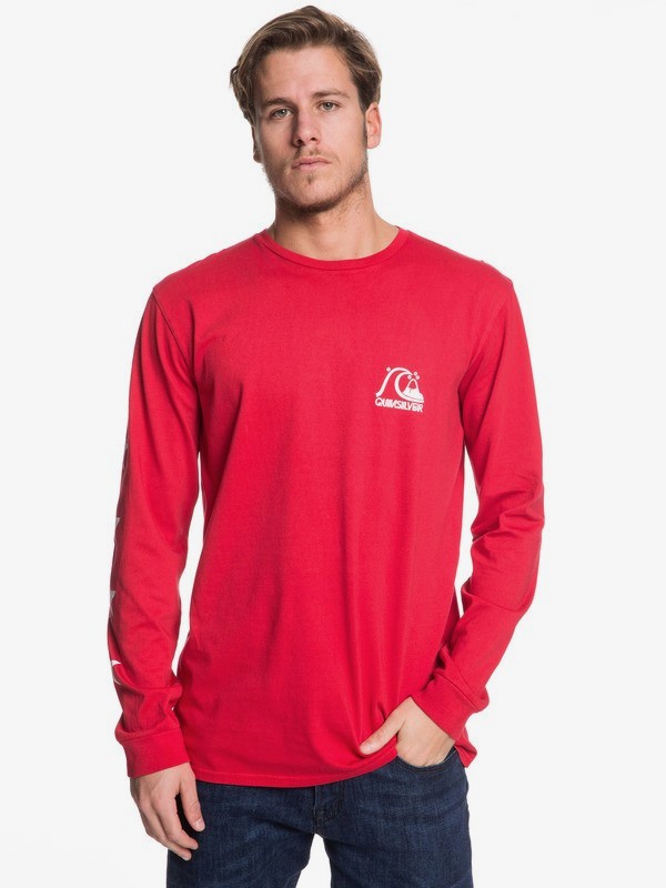 quiksilver, Echo Star Long Sleeve Tee, QUIK RED (rqr0) 0 Echo Star Long Sleeve Tee Red EQYZT05345 Quiksilver