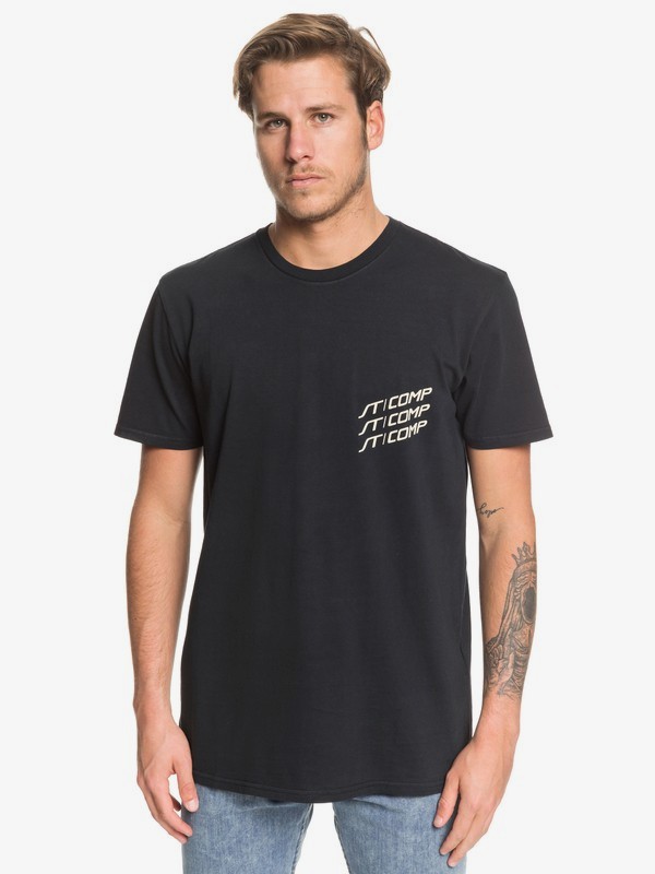 quiksilver, Fast Lane - Camiseta para Hombre, BLACK (kvj0) 0 Fast Lane - Camiseta para Hombre Negro EQYZT05346 Quiksilver