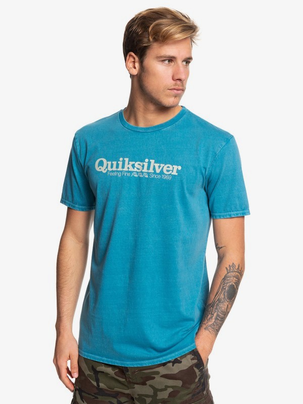 quiksilver, Temptest Tee, FJORD BLUE (bpj0) 0 Temptest Tee Blue EQYZT05359 Quiksilver
