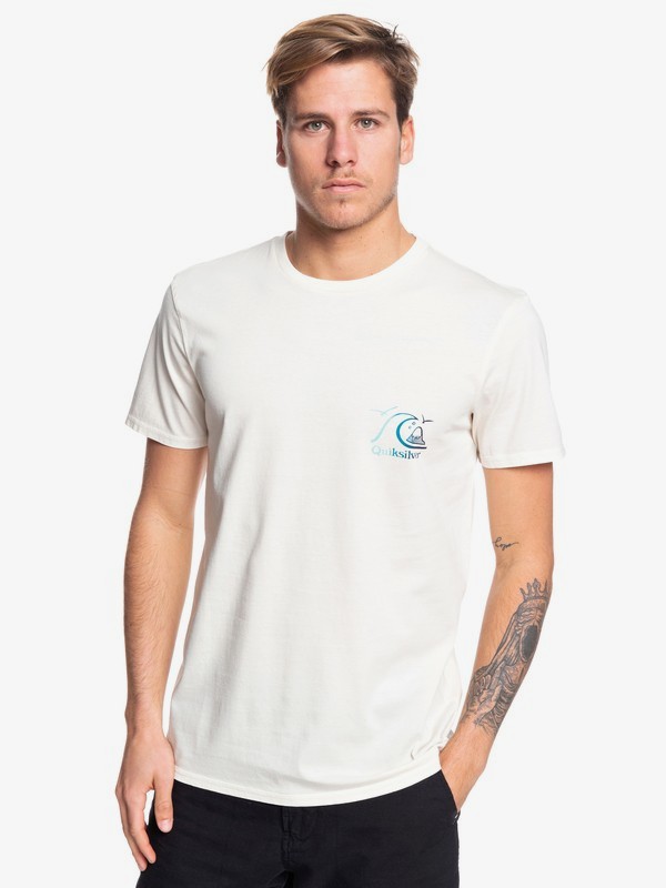 quiksilver, Faded Potential Tee, GARDENIA (wby0) 0 Faded Potential Tee White EQYZT05361 Quiksilver