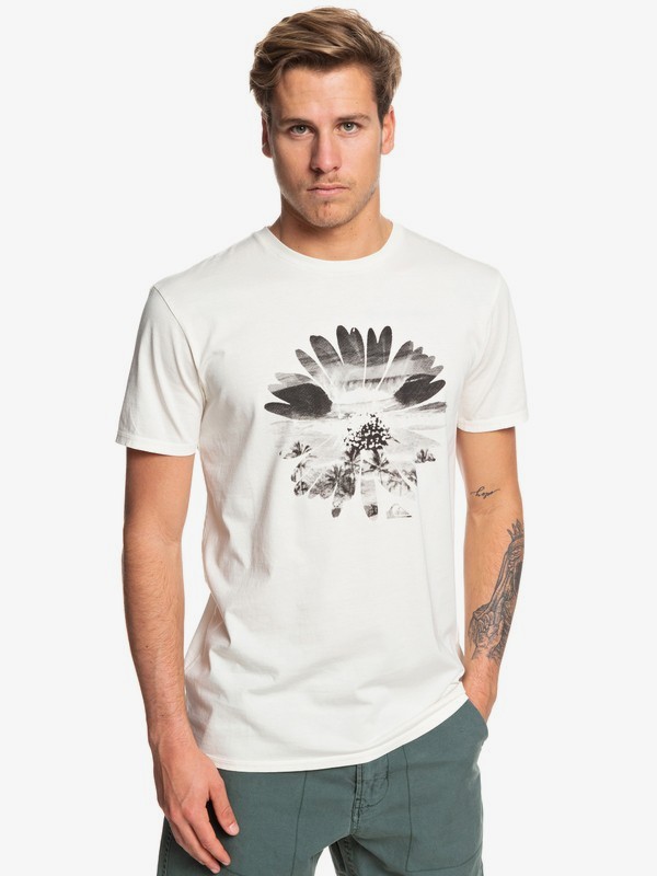 quiksilver, Flowers In The Dirt Tee, GARDENIA (wby0) 0 Flowers In The Dirt Tee White EQYZT05363 Quiksilver