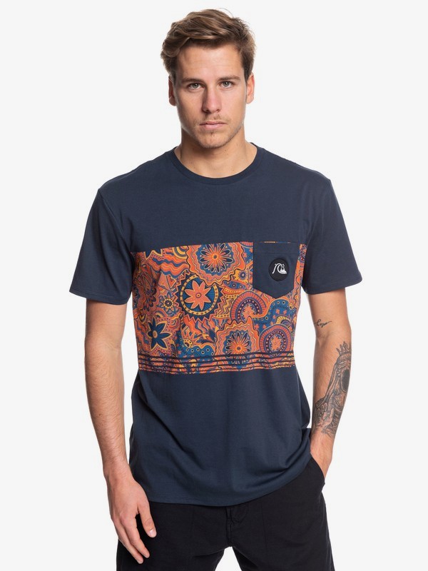 quiksilver, Dreamer Pocket Tee, BLUE NIGHTS (bst0) 0 Dreamer Pocket Tee Blue EQYZT05370 Quiksilver