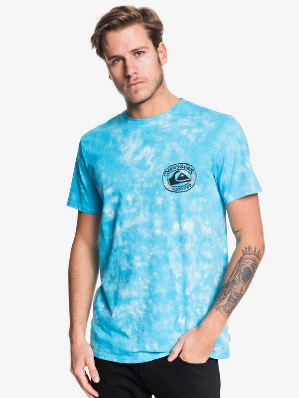 quiksilver, Cave Out Tee, BLUE ATOLL (bkr0) 0 Cave Out Tee Blue EQYZT05427 Quiksilver
