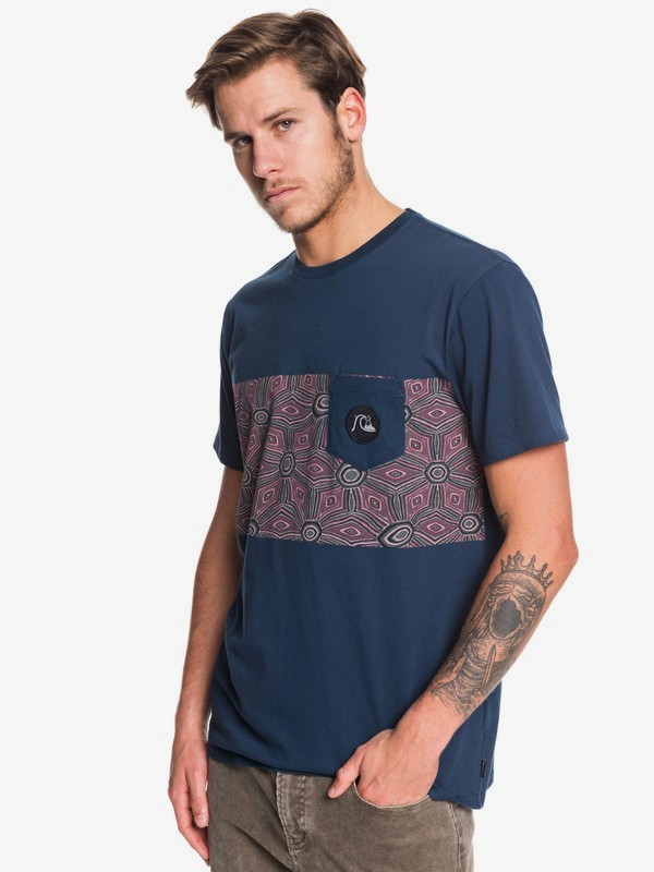 quiksilver, Tripper Pocket Tee, MOONLIT OCEAN (byk0) 0 Tripper Pocket Tee Blue EQYZT05430 Quiksilver