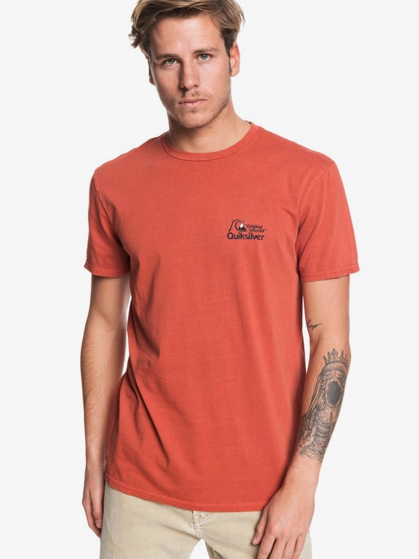 quiksilver, Bouncing Heart Tee, BURNT BRICK (mpm0) 0 Bouncing Heart Tee Pink EQYZT05433 Quiksilver