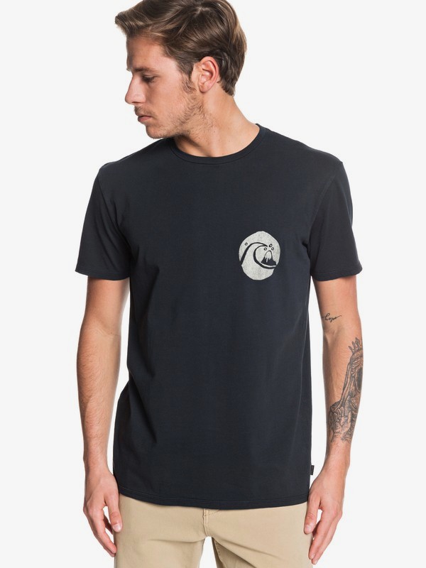 quiksilver, Quik Vinyl Tee, BLACK (kvj0) 0 Quik Vinyl Tee Black EQYZT05434 Quiksilver