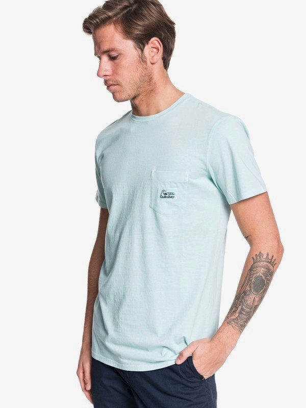 quiksilver, Above The Lip Pocket Tee, PASTEL TURQUOISE (bfq0) 0 Above The Lip Pocket Tee Blue EQYZT05439 Quiksilver