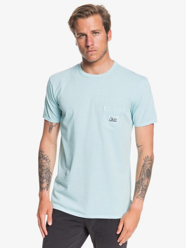 quiksilver, Above The Lip Pocket Tee, GULF STREAM (bzb0) 0 Above The Lip Pocket Tee Blue EQYZT05439 Quiksilver