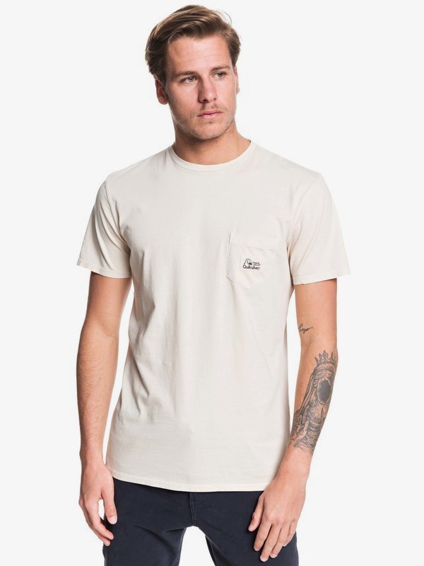 quiksilver, Above The Lip Pocket Tee, BRAZILIAN SAND (ten0) 0 Above The Lip Pocket Tee Beige EQYZT05439 Quiksilver