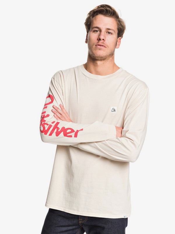 quiksilver, In The Middle - Maglietta a Maniche Lunghe da Uomo, BRAZILIAN SAND (ten0) 0 In The Middle - Maglietta a Maniche Lunghe da Uomo Beige EQYZT05442 Quiksilver