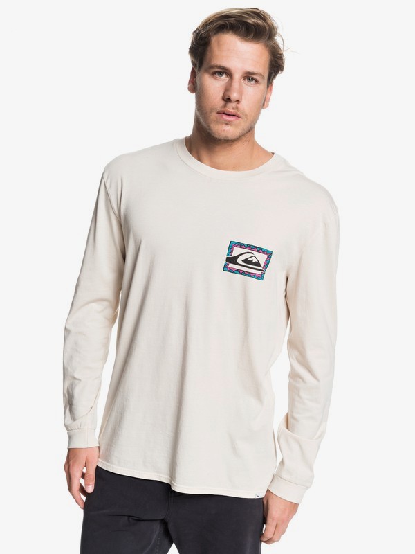quiksilver, Tasty Vibes Long Sleeve Tee, BRAZILIAN SAND (ten0) 0 Tasty Vibes Long Sleeve Tee Beige EQYZT05443 Quiksilver