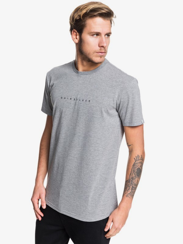 quiksilver, Night Tract - T-Shirt, MEDIUM GREY HEATHER (kpvh) 0 Night Tract - T-Shirt Black EQYZT05454 Quiksilver