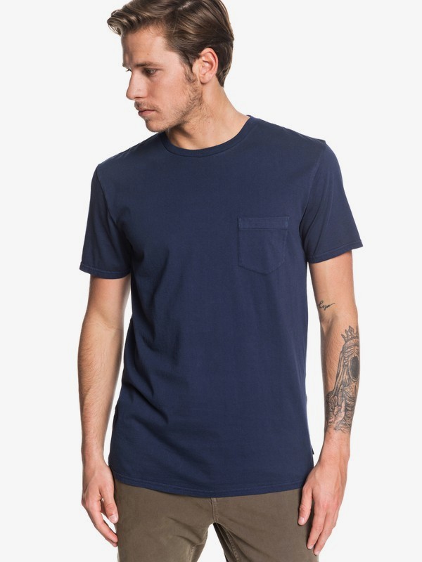 quiksilver, Basic Washed Tee, NAVY BLAZER (byj0) 0 Basic Washed Tee Blue EQYZT05460 Quiksilver
