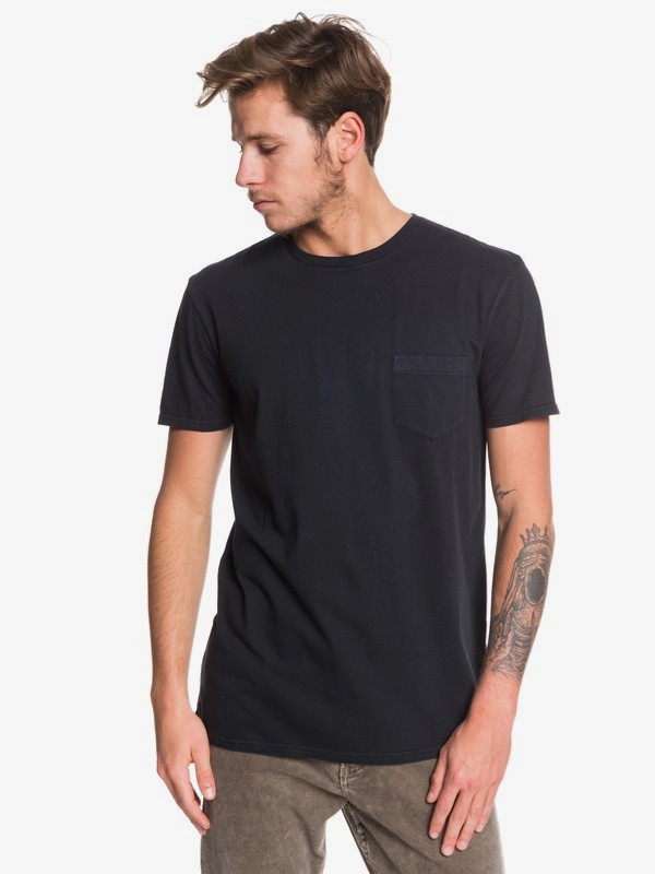 quiksilver, Basic Washed Tee, BLACK (kvj0) 0 Basic Washed Tee Black EQYZT05460 Quiksilver