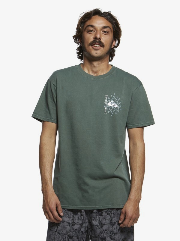 quiksilver, Originals Ceremonial Tee, GARDEN TOPIARY (grt0) 0 Originals Ceremonial Tee Green EQYZT05465 Quiksilver