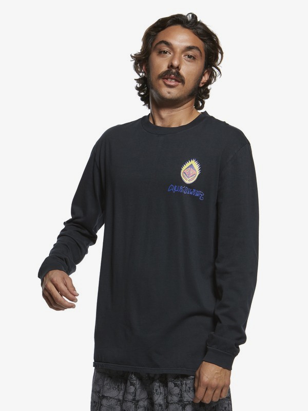 quiksilver, Originals Paradise Long Sleeve Tee, BLACK (kvj0) 0 Originals Paradise Long Sleeve Tee Black EQYZT05470 Quiksilver